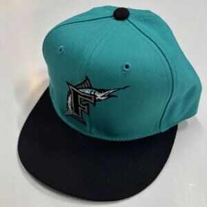 Vintage 90s Florida New Era Fitted Hat – Retro Baseball Cap Size 7 1/8